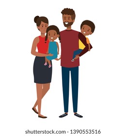 Black People Family Couple Set Man Stock Vector (Royalty Free ...