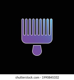 Afro Pick blue gradient vector icon