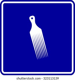 afro pick comb sign