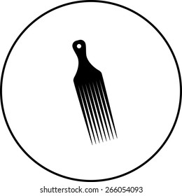 Afro Pick Comb Symbol