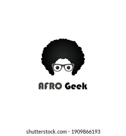 Afro Style Logo Template Flat Style Design Vector Illustration