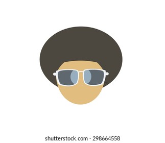 afro style simple illustration