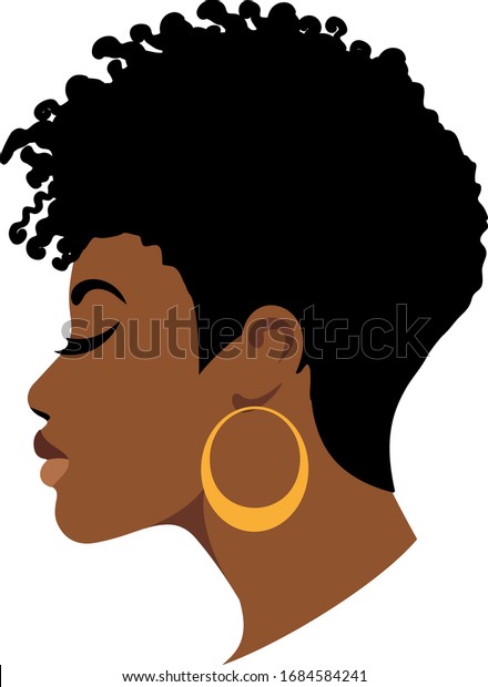 Afro Woman American African Woman African Stock Vector (Royalty Free ...