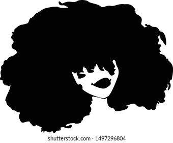 Afro Woman Black Magic Silhouette Magic