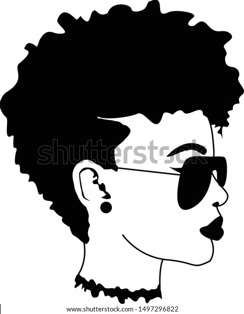 Download Afro Woman Black Magic Silhouette Magic Stock Vector Royalty Free 1497296822