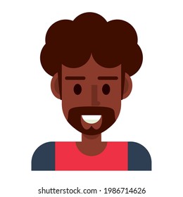 personaje avatar de joven afro