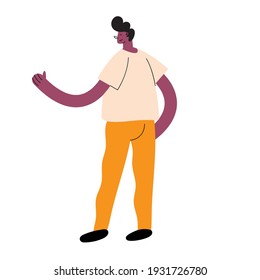 icono del personaje afro de joven