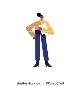 afro young woman with documents character vector illustration design