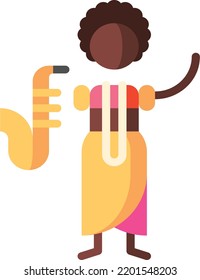 Afrobeat Isolated Design Element Stock Illustration. Vector On A White Background