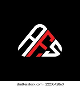 Diseño creativo del logotipo de la carta AFS con gráfico vectorial, logotipo AFS sencillo y moderno en forma de triángulo.