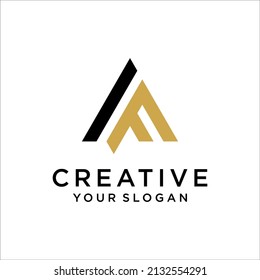 Diseño de logotipo de carta AFS con tipografía moderna creativa.