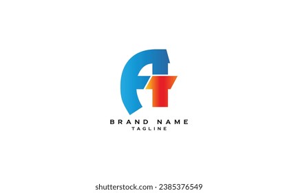 AFT, ATF, FAT, FTA, TFA, TAF, AT, TA, FT, TF, Abstract initial monogram letter alphabet logo design