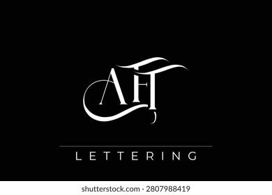 AFT Elegant Monogram Logo Design With Decorative Lettering. Elegant Monogram Logo Design with Decorative Elements and Typography