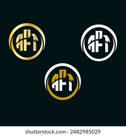 AFT letter logo vector design