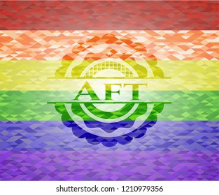 Aft lgbt colors emblem 