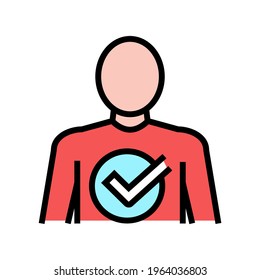 after bariatric color icon vector. after bariatric sign. isolated symbol illustration