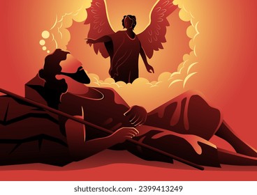 After the birth of Jesus, an angel warns Joseph Maria's husband while he sleeps. He said, "Joseph get up and take the child and his mother to Egypt.