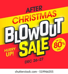 After Christmas Blowout Sale Banner