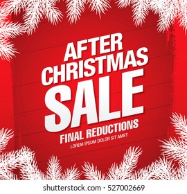 After Christmas sale banner