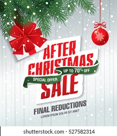 After Christmas sale banner