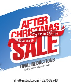 After Christmas sale banner