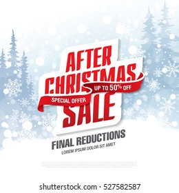 After Christmas Sale Banner