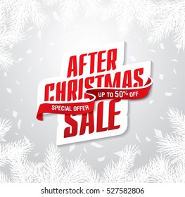 After Christmas sale banner