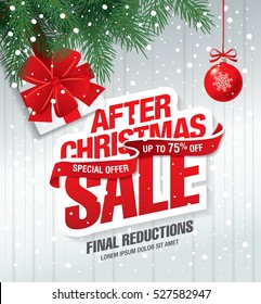 After Christmas sale banner