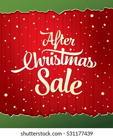 After Christmas sale banner