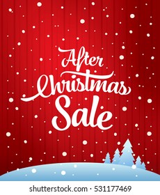 After Christmas sale banner