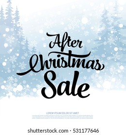 After Christmas sale banner