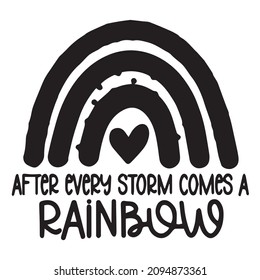 52 The rainbow after the storm Stock Vectors, Images & Vector Art ...