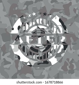 After on grey camouflage pattern