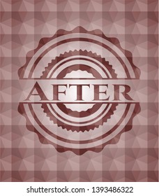 After red seamless geometric badge.
