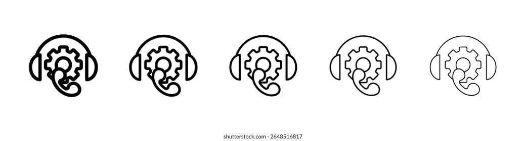 After sales support icon filled flat sign concept for web design.