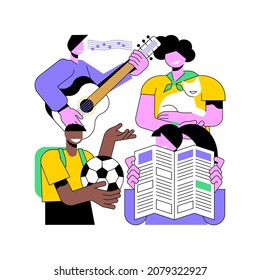 After school activities abstract concept vector illustration. Teens engagement, extracurricular activity, debate team, volunteer work, community service, student newspaper abstract metaphor.