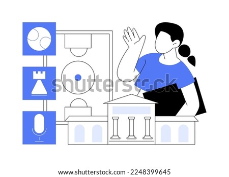 After school activities abstract concept vector illustration. Teens engagement, extracurricular activity, debate team, volunteer work, community service, student newspaper abstract metaphor.