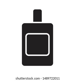 after shave cologne icon black and isolated vector illustration