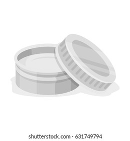 After shave cream.Barbershop single icon in monochrome style vector symbol stock illustration web.