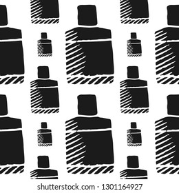after shave gel vector seamless pattern