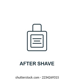 After Shave icon. Monochrome simple Barber Shop icon for templates, web design and infographics