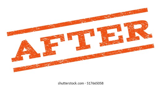 After watermark stamp. Text tag between parallel lines with grunge design style. Rubber seal stamp with unclean texture. Vector color ink imprint on a white background.