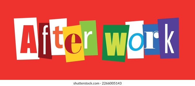 Después del trabajo con letras cortadas