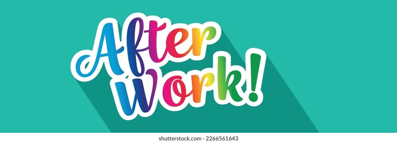 After work on green background