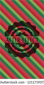 After-effect christmas emblem background.