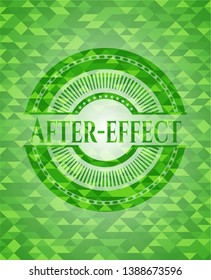 After  effect green emblem and mosaic ecological style background  Vector Illustration  Detailed 