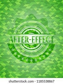 After  effect realistic green emblem  Mosaic background