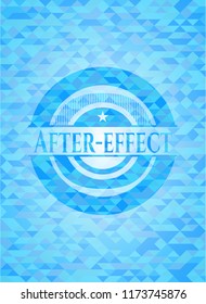 After  effect sky blue mosaic emblem