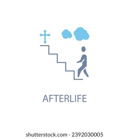 afterlife concept line icon. Simple element illustration. afterlife concept outline symbol design.