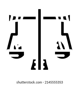 afterlife egypt glyph icon vector. afterlife egypt sign. isolated contour symbol black illustration